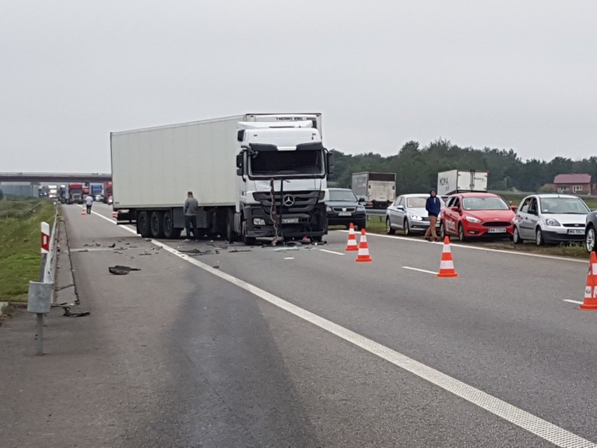 Wypadek na A2 pod Łowiczem