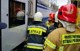 Ewakuacja pasażerów pociągu PKP IC Racibórz - Białystok. Doszło do pożaru. Interweniowała straż pożarna
