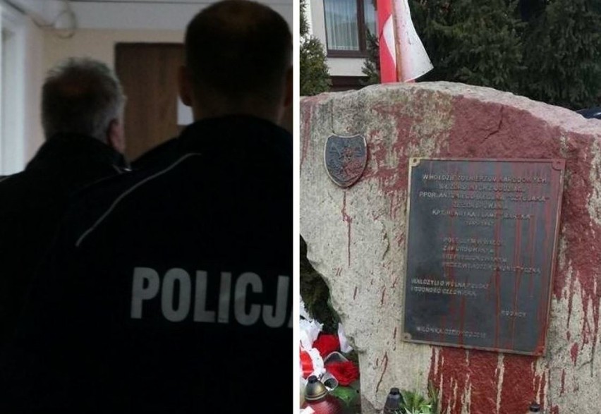 Sprawca dewastacji pomnika żołnierzy NSZ został zatrzymany....