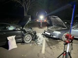 Czołowe zderzenie samochodów w Wielkopolsce. Na drogę wtargnęło dzikie zwierzę