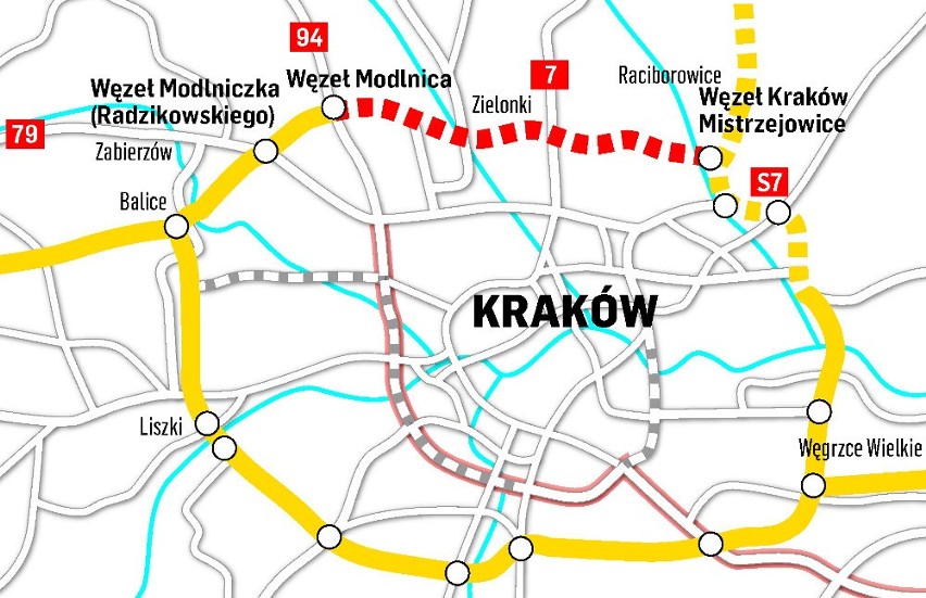 Północna obwodnica Krakowa będzie mieć prawie 15 km...