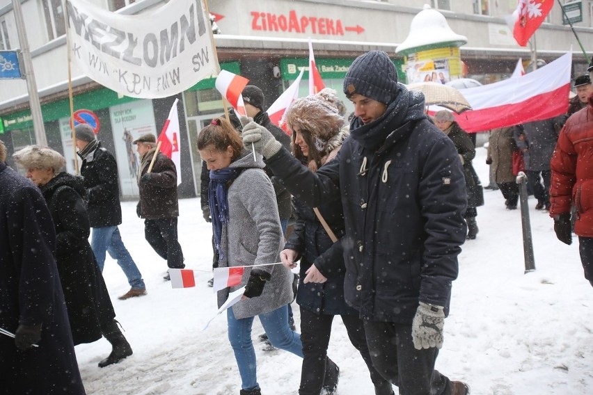 Marsz w Obronie Demokracji i Wolności Mediów w Sosnowcu