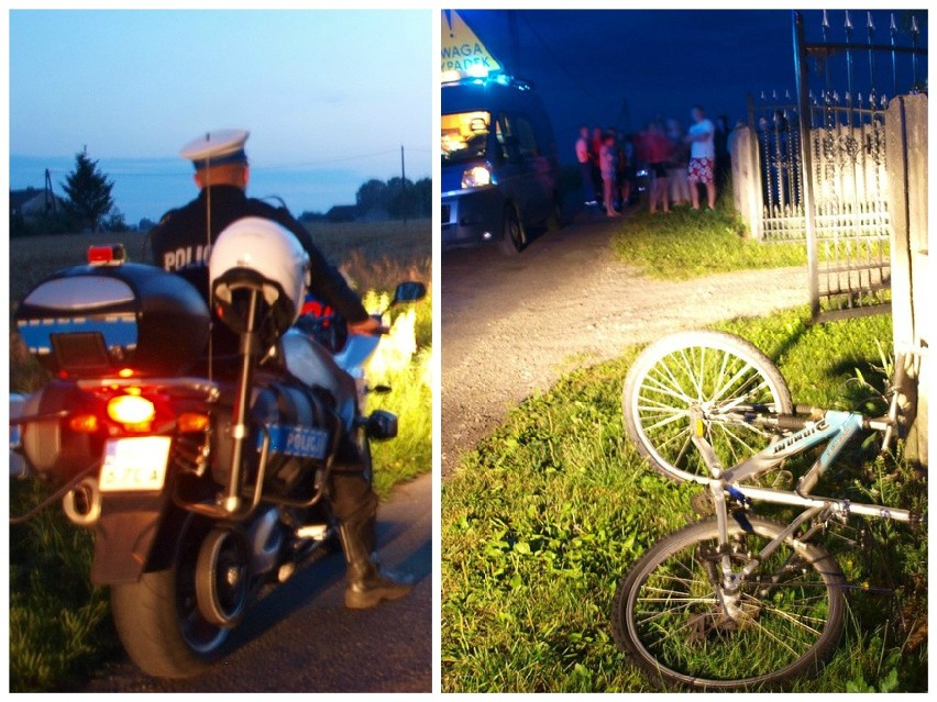 Tragiczny wypadek pod Czernikowem. 11-letni rowerzysta potrącony przez 20-letniego kierowcę. Zmarł [zdjęcia]