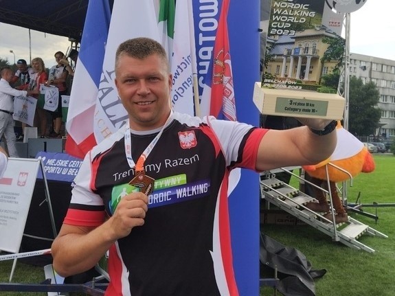 Marcin Brewczyński brązowym medalistą Mistrzostw Polski w Nordic Walking w Pleszewie
