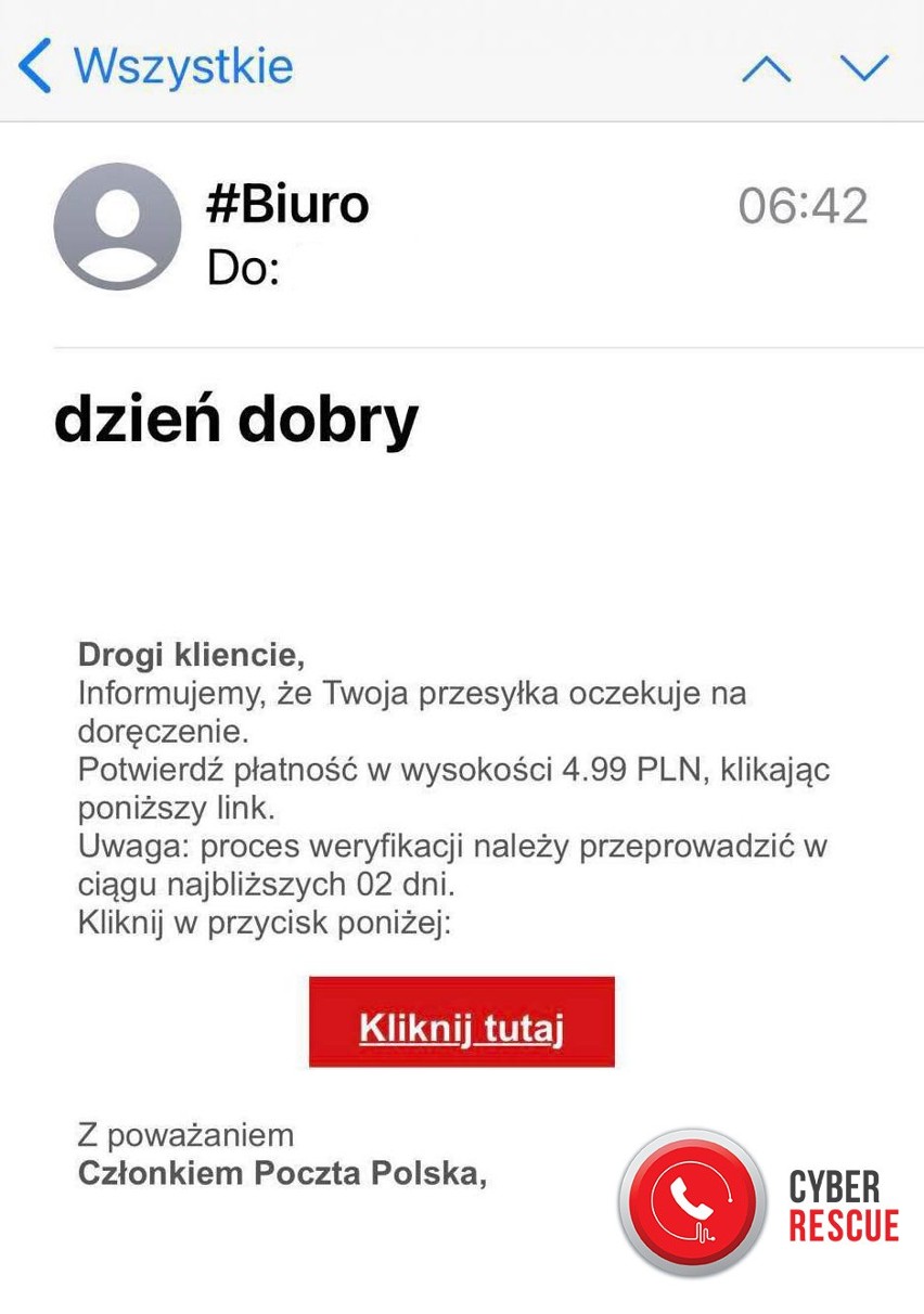 Oszuści nie próżnują! Tym razem fałszywe wiadomości wysyłają w imieniu Poczty Polskiej