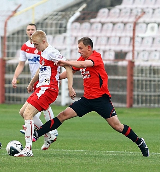 Aleksander Ślęzak zdobył kontaktowego gola dla ełkaesiaków