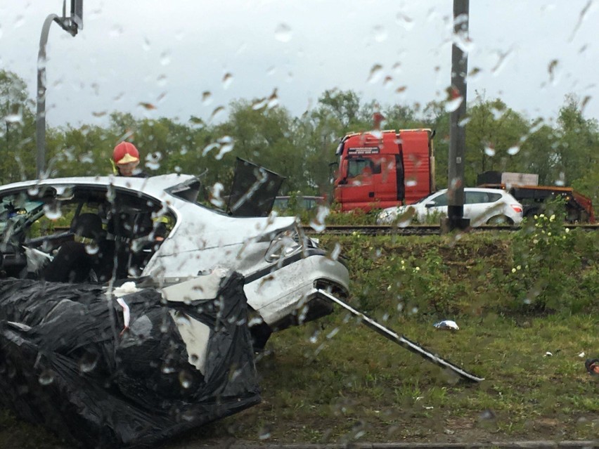 Czwartkowy wypadek na Basenie Górniczym.