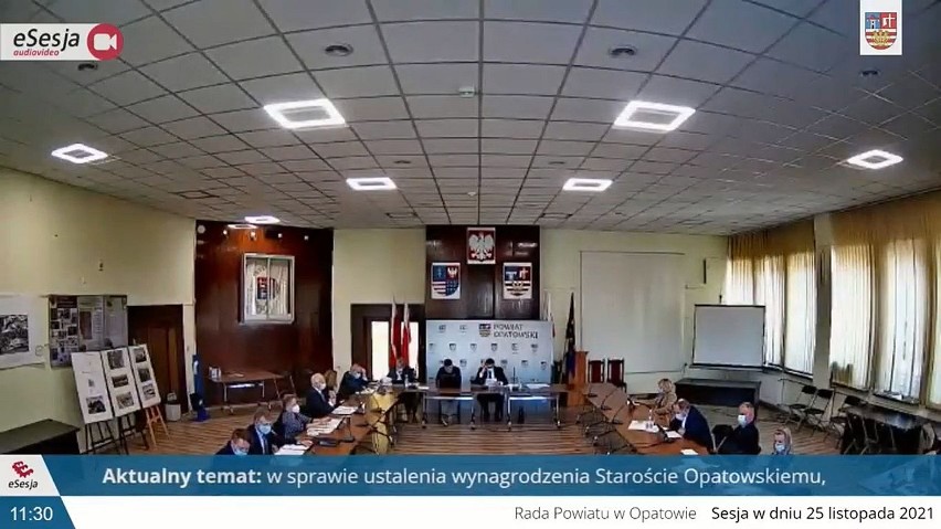 Po sesji Rady Powiatu Opatowskiego. Duża podwyżka dla starosty i radnych (ZAPIS TRANSMISJI)