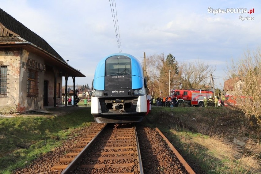 Mężczyzna zginął pod kołami pociągu w Cięcinie