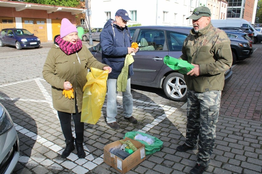 Akcja Czyste Miasto w Koszalinie. Sprzątanie miasta z Ligą Ochrony Przyrody [ZDJĘCIA]