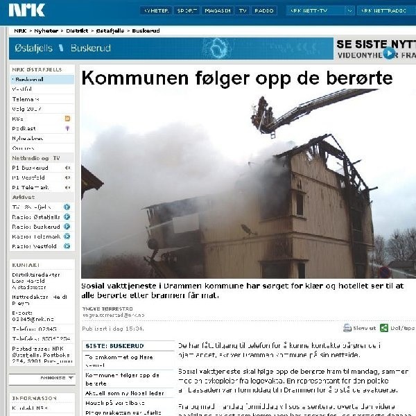O tragedii poinformował norweski serwis nrk.no