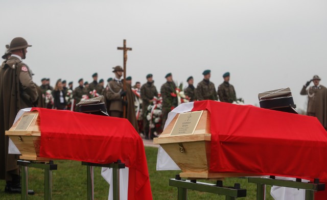 Uroczysty pochówek Żołnierzy Niezłomnych, Leopolda Rząsy i Michała Zygo, w Rzeszowie.