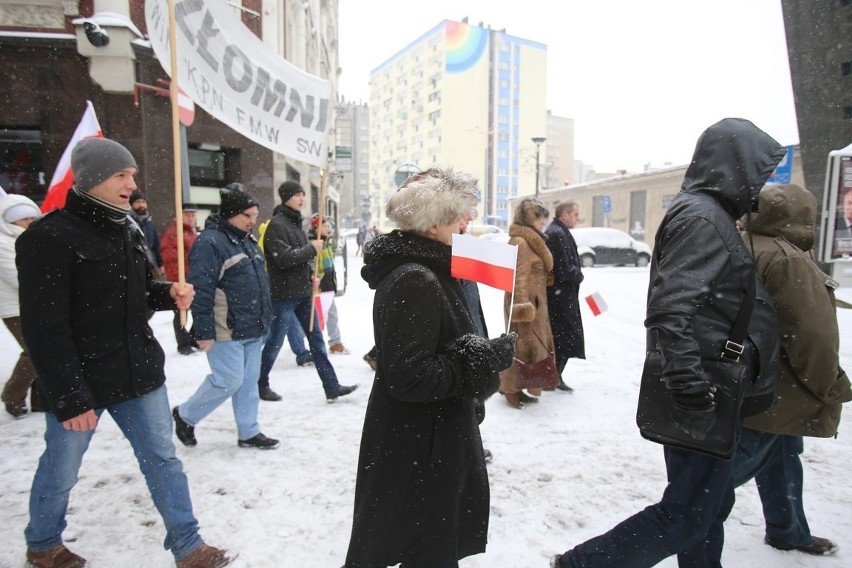 Marsz w Obronie Demokracji i Wolności Mediów w Sosnowcu