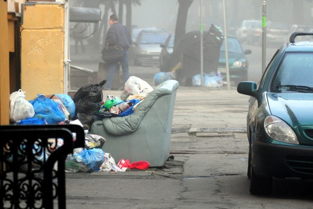Śmieci na ulicach Gorzowa