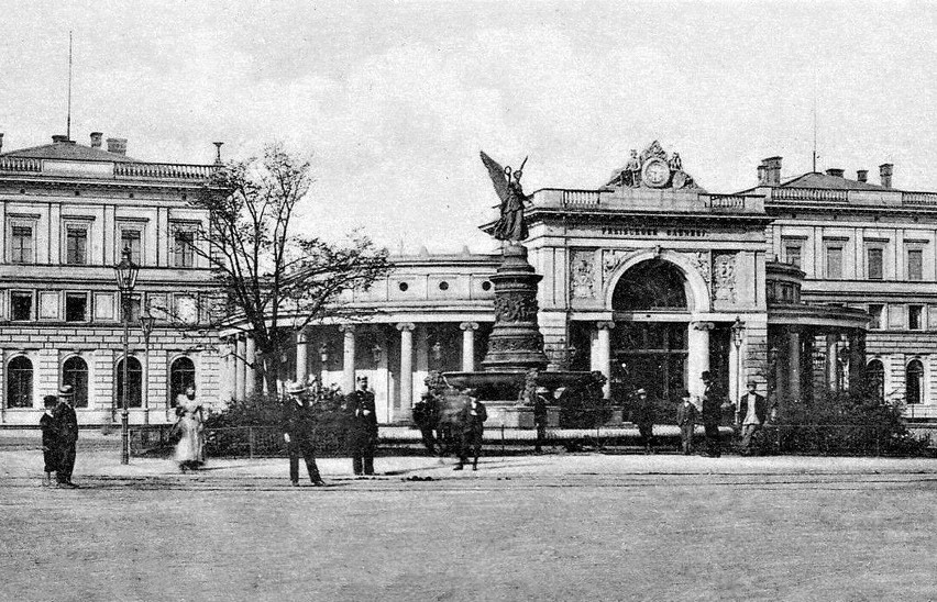 Lata 1895-1903. Dworzec Świebodzki we Wrocławiu na przełomie...