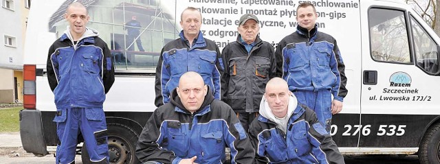 Członkowie Wielobranżowej Spółdzielni Socjalnej Razem w Szczecinku gotowi do pracy. 