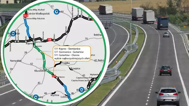 Taki będzie dokładny przebieg drogi ekspresowej S11 od obwodnicy Olesna, przez Kluczbork, Byczynę, aż do obwodnicy Kępna.