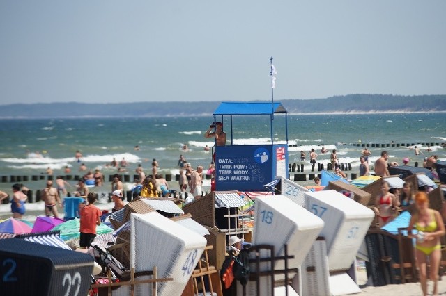 Ponad 30 ratowników strzeże plaże w Ustce.