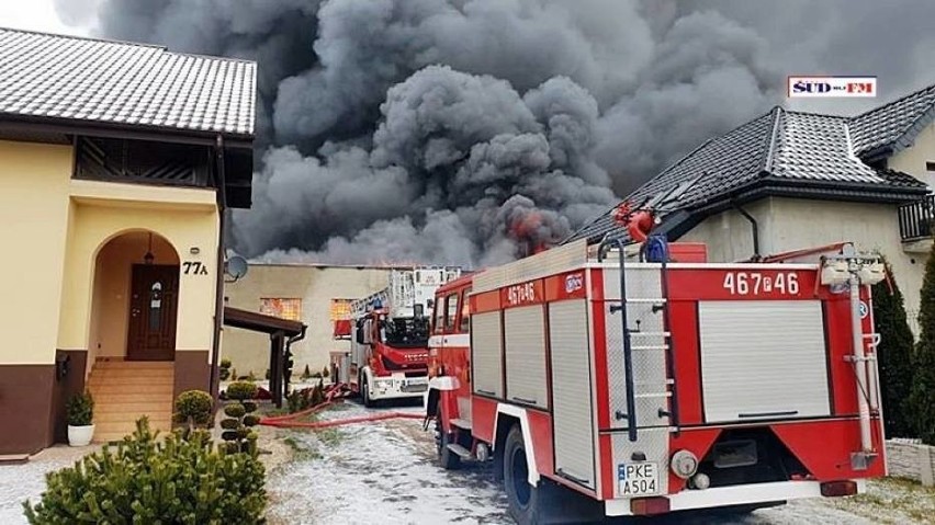 Wielki pożar pod Kępnem wybuchł w poniedziałek przed...