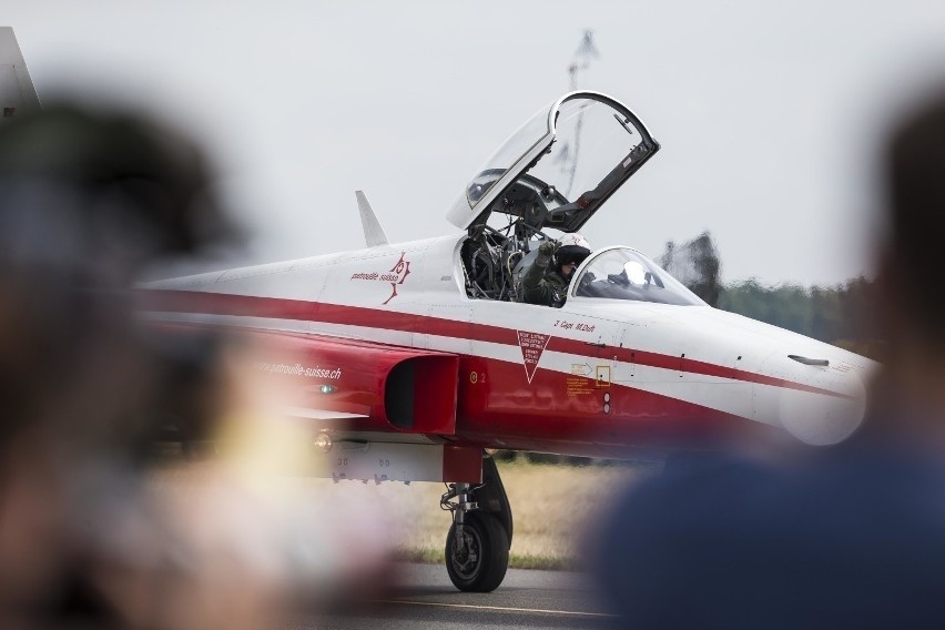 Szwajcarski zespół akrobacyjny Patrouille Suisse podczas tegorocznego Air Show w Radomiu. Zespół potwierdził już przylot na pokazy