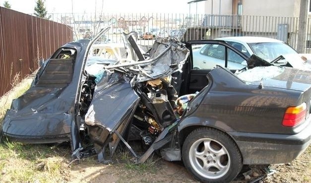 BMW po wypadku