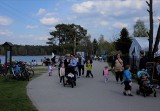 Wtorek 3 maja nad zalewem Siczki w gminie Jedlnia-Letnisko. Tłum wypoczywających, oblegany park linowy. Zobacz zdjęcia