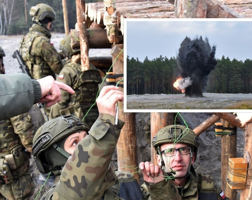 Wielki wybuch na poligonie! Świętokrzyscy Terytorialsi wysadzili most. Zobaczcie zdjęcia i film
