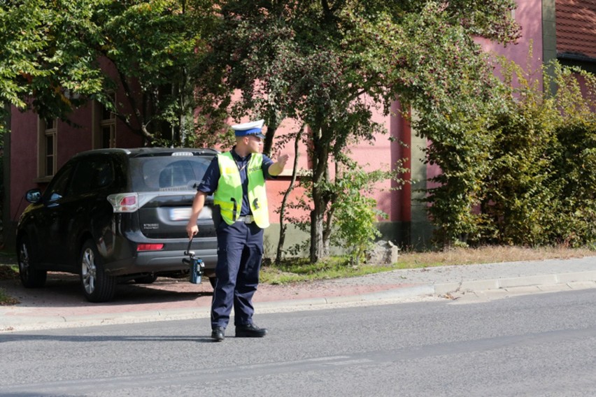 Patrol policji pojawił się na ul. Głogowskiej w kierunku...
