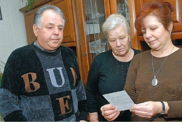 Rodzice i siostra Krzysztofa Pajki.