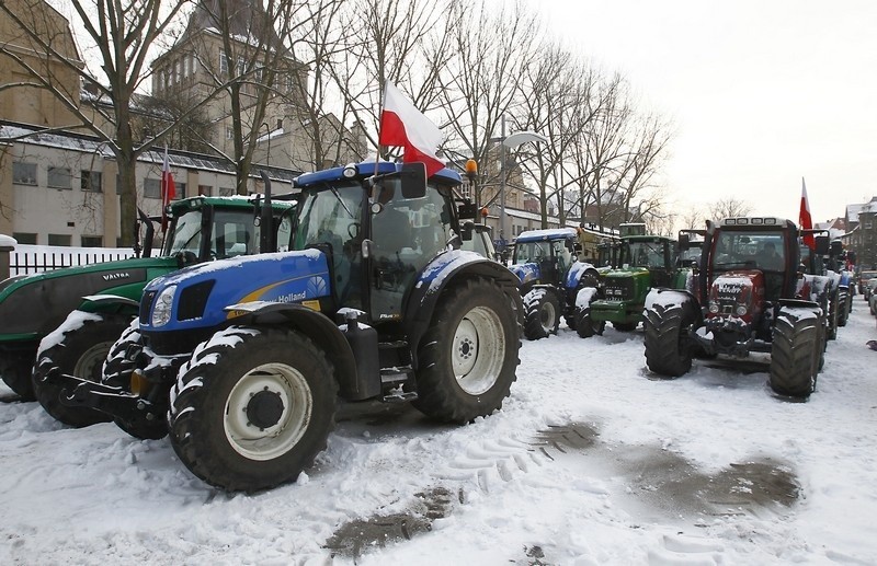 Protest rolników w Szczecinie - na ulicach 100 traktorów