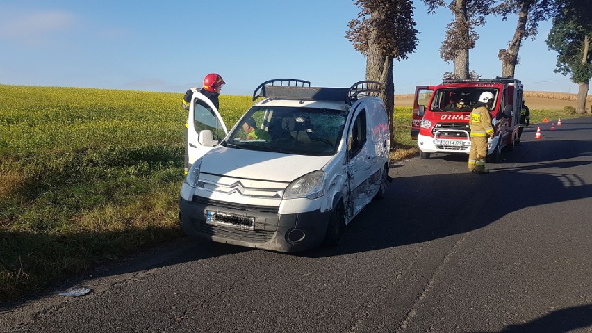 Wczoraj rano o godz. 8 w Bajerzu zderzyły się dwa samochody...