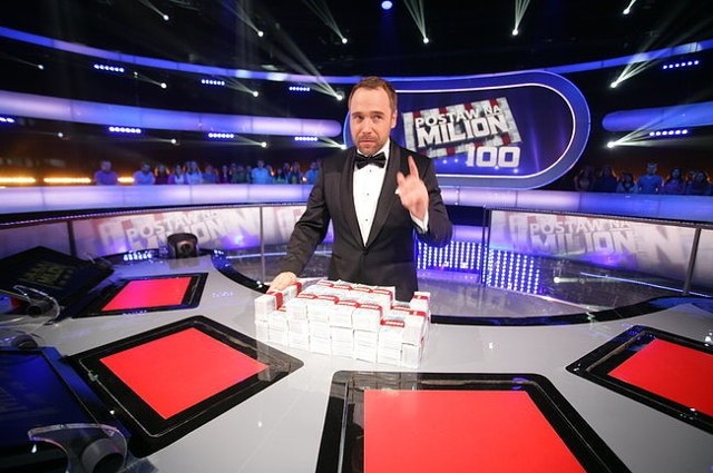 Łukasz Nowicki w "Postaw na milion" (fot. TVP)
