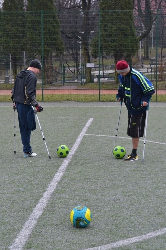 Drużyna amp futbolu w Bielsku-Białej.