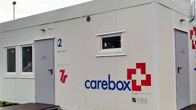 W tym kontenerze carebox będą pobierane wymazy
