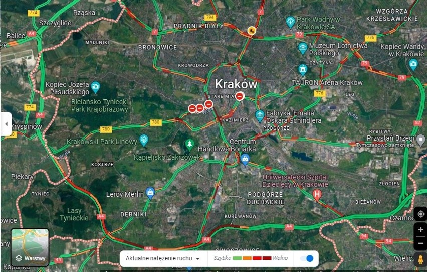 Aktualna sytuacja w Krakowie