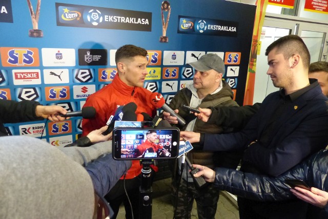 Piłkarz Korony Kielce Michał Gardawski żałował, że nie udało się wygrać z Lechem.