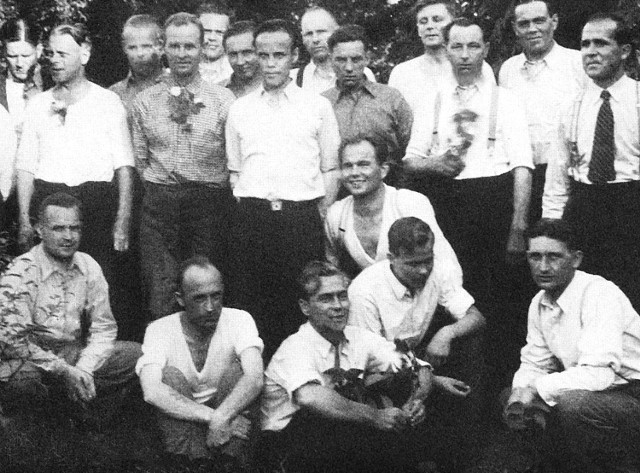 Marynarze fińscy przebywający po wyzwoleniu na rekonwalescencji w Helsingborgu (Szwecja), czerwiec 1945 r.