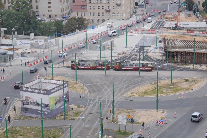 Poznań: Drogowcy będą analizować ruch na rondzie Kaponiera