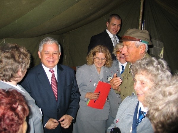Podczas spotkania ze starszymi harcerzami w Przemyślu w 2008 r.