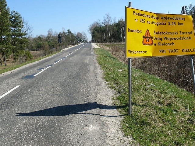 Czy drugi odcinek drogi wojewódzkiej 785 Kurzelów - Maluszyn wyremontuje kielecka firma Fart, która realizowała pierwszy etap?