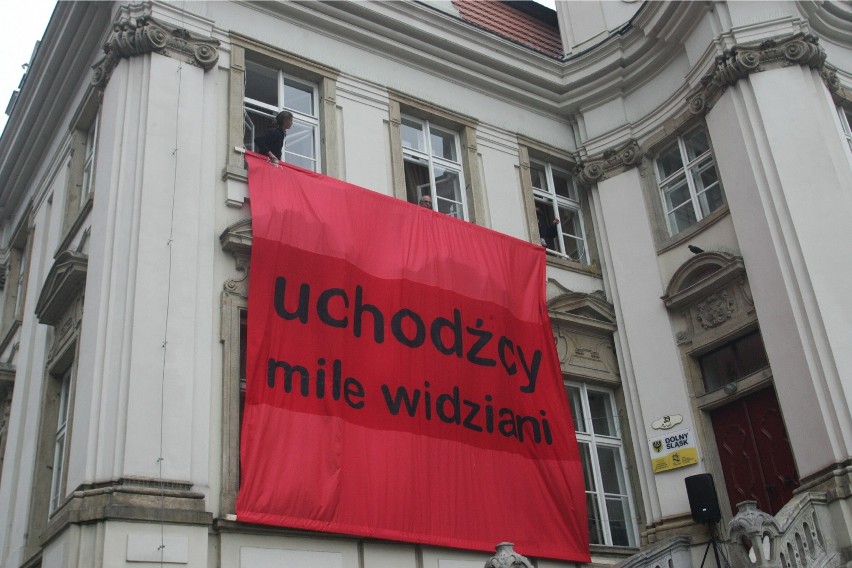 15.09.2015 legnica happening uchodzcy mile widziani aktorzy...