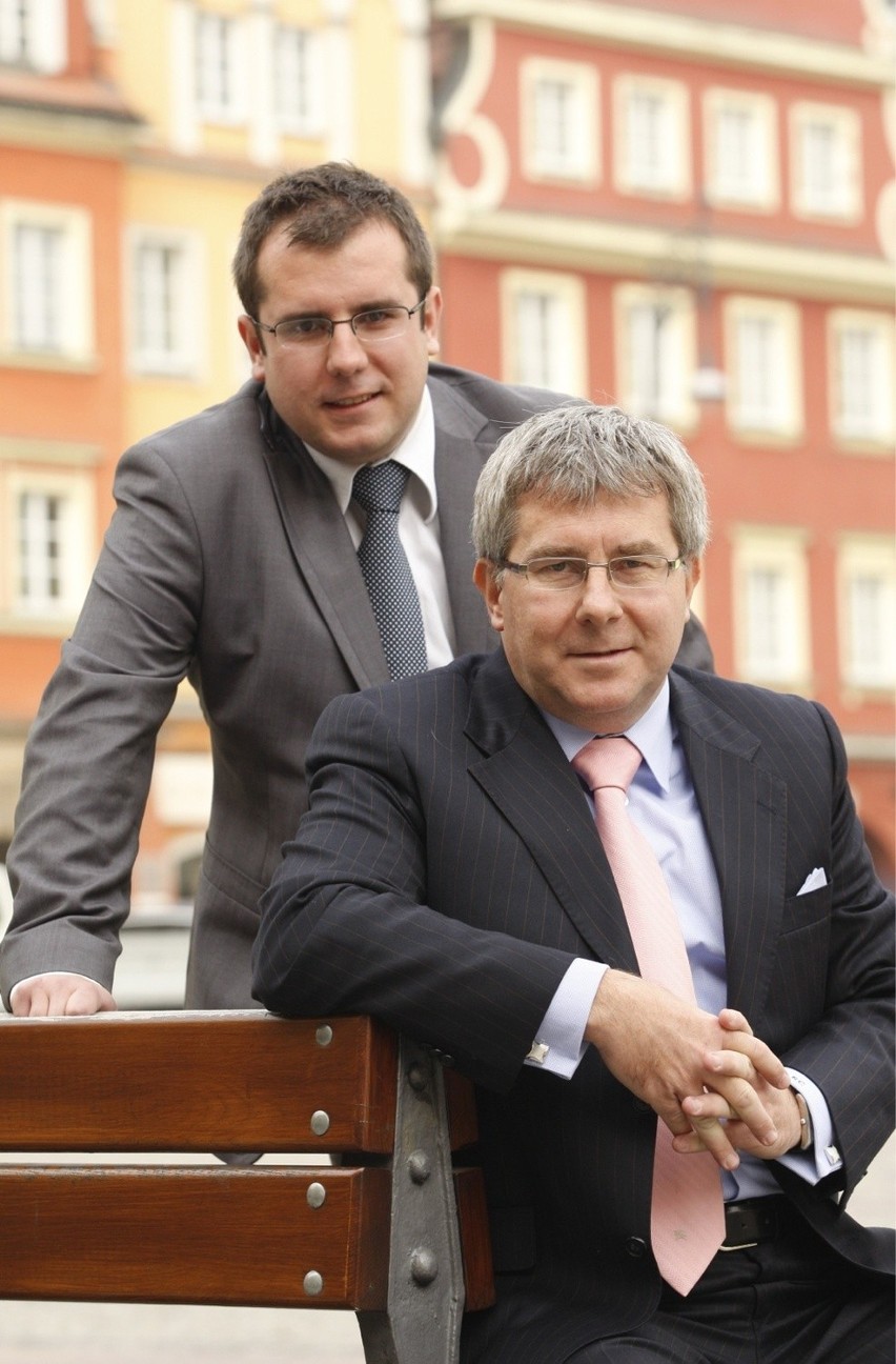 Europoseł PiS Ryszard Czarnecki i jego syn Przemysław...