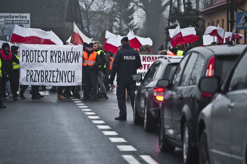 Droga krajowa nr "6" w Malechowie była w czwartek cyklicznie...