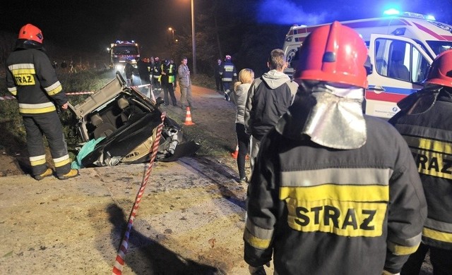 Miejsce wypadku w Maćkowicach.