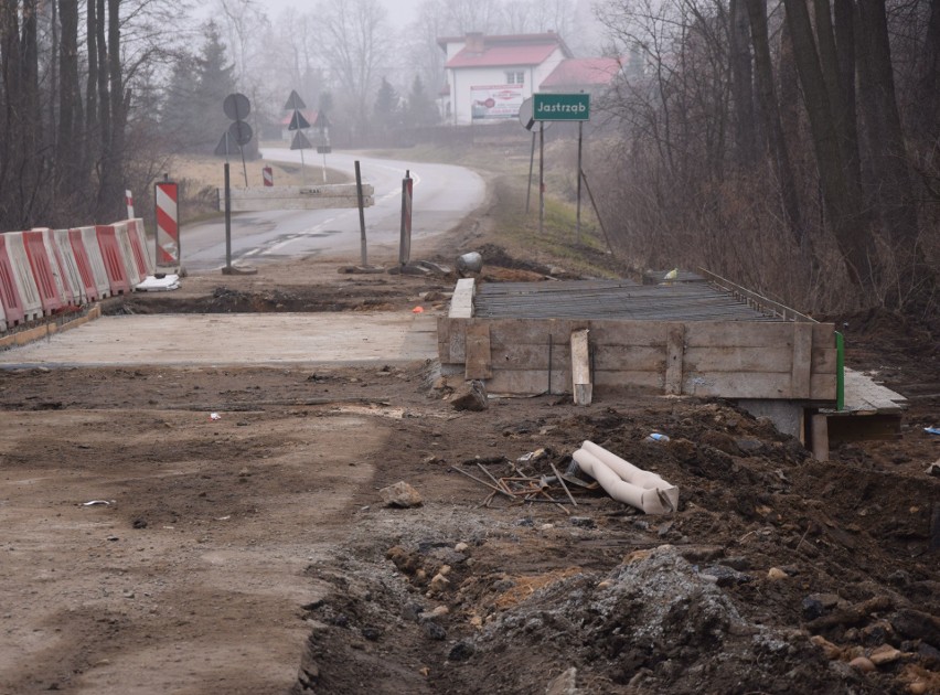 Przebudowa drogi wojewódzkiej numer 727 w gminie Jastrząb.