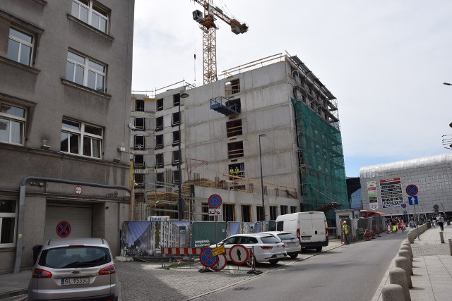 Trwa budowa hotelu przy Młyńskiej w Katowicach. To Mercure Katowice City Center