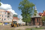 Budowa deptaka wokół Bałtyckiego Teatru Dramatycznego w Koszalinie