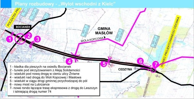 Budowa wschodniego wylotu z Kielc do Cedzyny rozpocznie się wiosną, w marcu lub kwietniu. Nowy fragment drogi numer 74 będzie miał parametry ekspresowej.