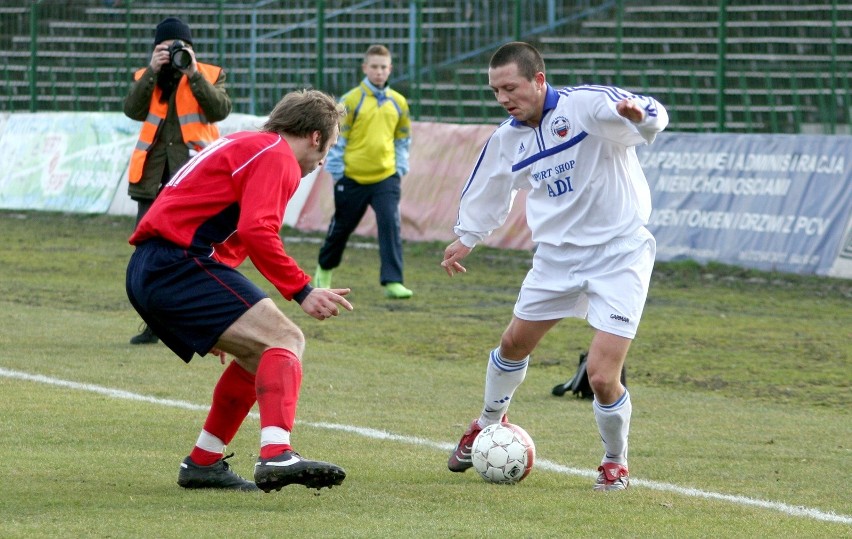 21.03.2009, Kraków: Paweł Pyciak w meczu Hutnik - Neptun...