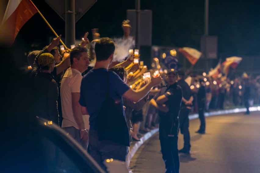 24 lipca 2017. Protest w obronie niezależności sądów na...